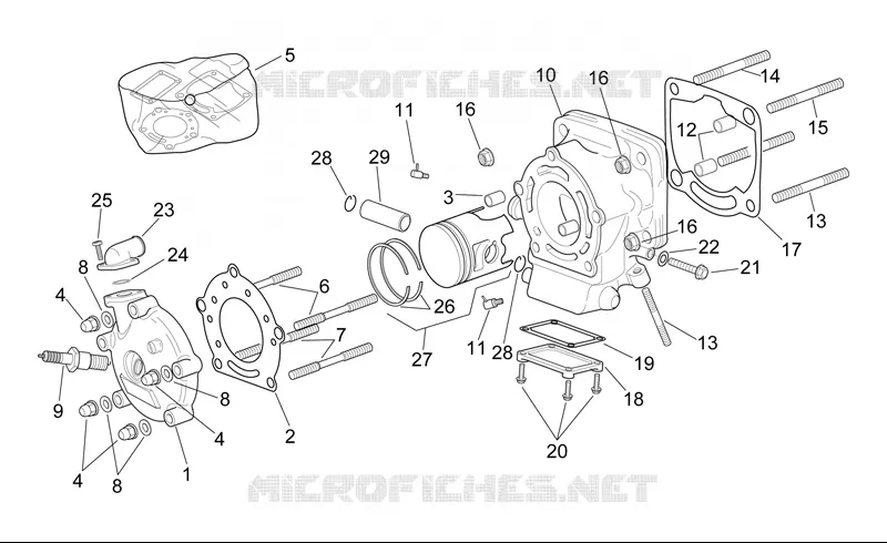 Horizontal zylinder gruppe