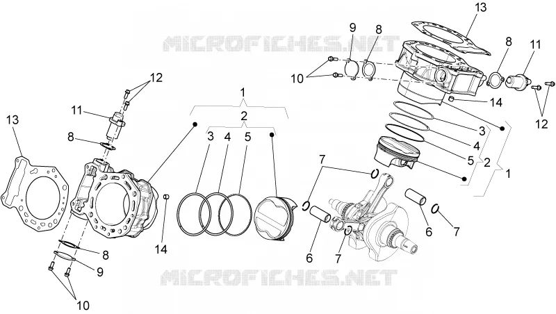 Cylinder with piston