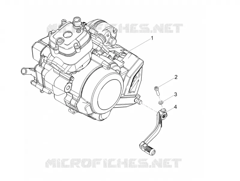 MOTOR - SCHALTHEBEL - RITZEL