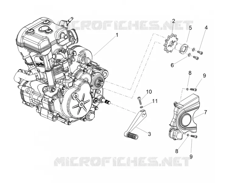 MOTOR - SCHALTHEBEL - RITZEL