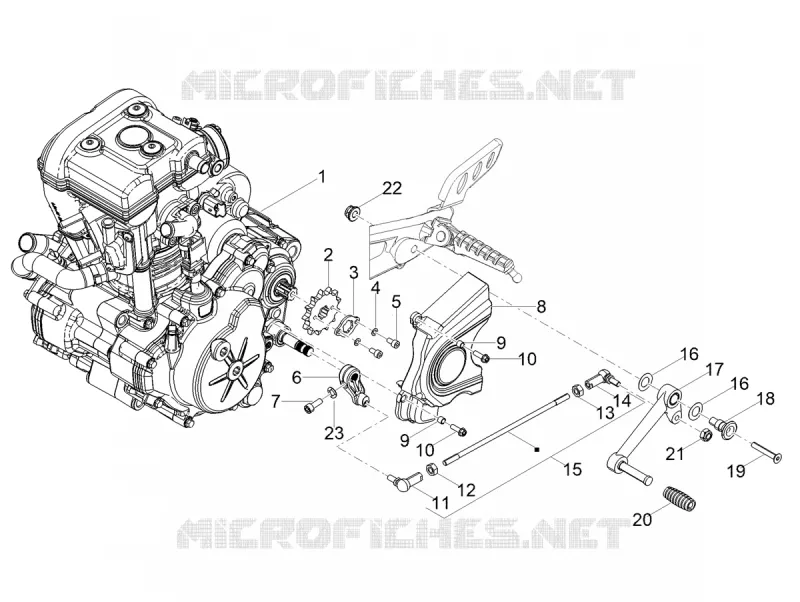 MOTOR - SCHALTHEBEL - RITZEL