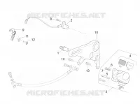 Hinterradbremszange