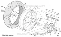 Hinterrad Vers. RSV Mille  R 