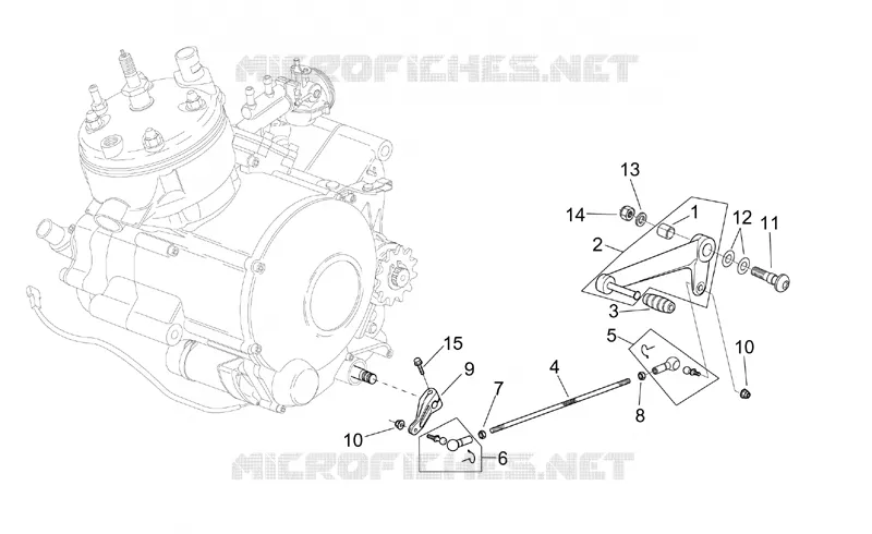 Motor - Schalthebel