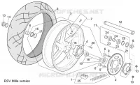 Hinterrad Vers. RSV Mille  R 