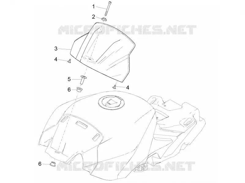 VERKLEIDUNG TANKHAUBE